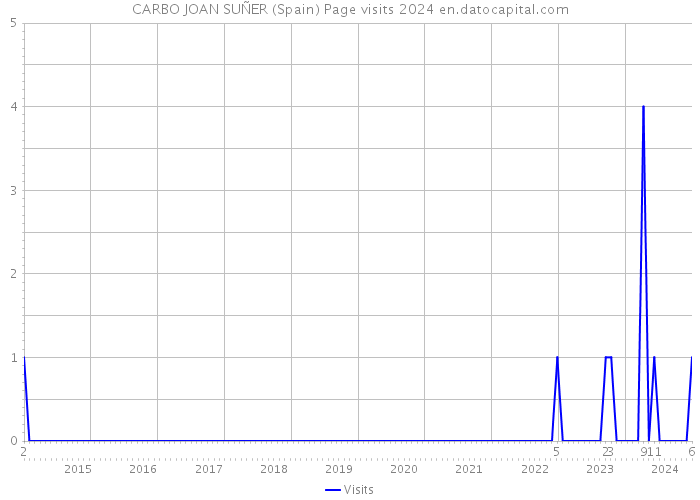 CARBO JOAN SUÑER (Spain) Page visits 2024 