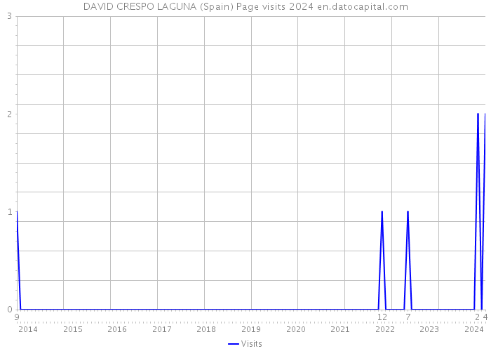 DAVID CRESPO LAGUNA (Spain) Page visits 2024 