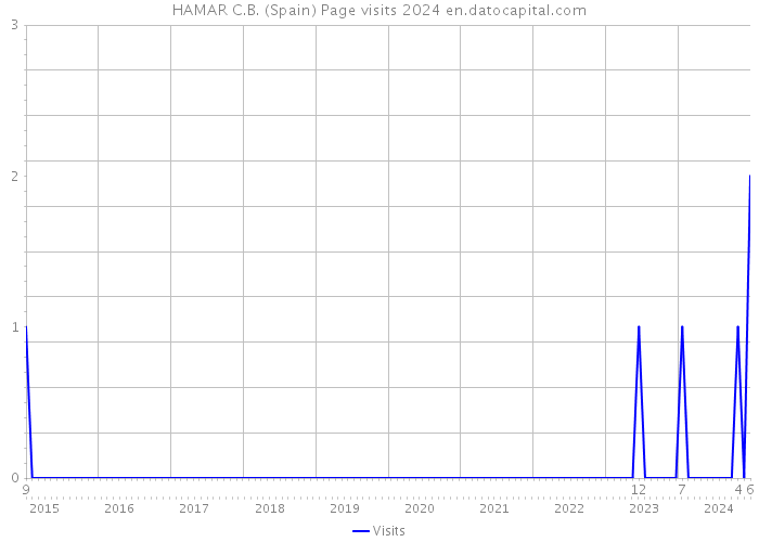 HAMAR C.B. (Spain) Page visits 2024 