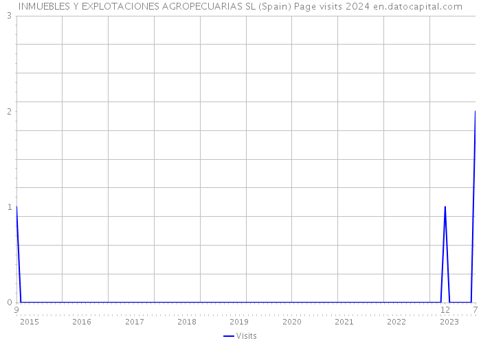 INMUEBLES Y EXPLOTACIONES AGROPECUARIAS SL (Spain) Page visits 2024 