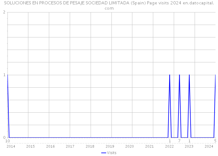 SOLUCIONES EN PROCESOS DE PESAJE SOCIEDAD LIMITADA (Spain) Page visits 2024 