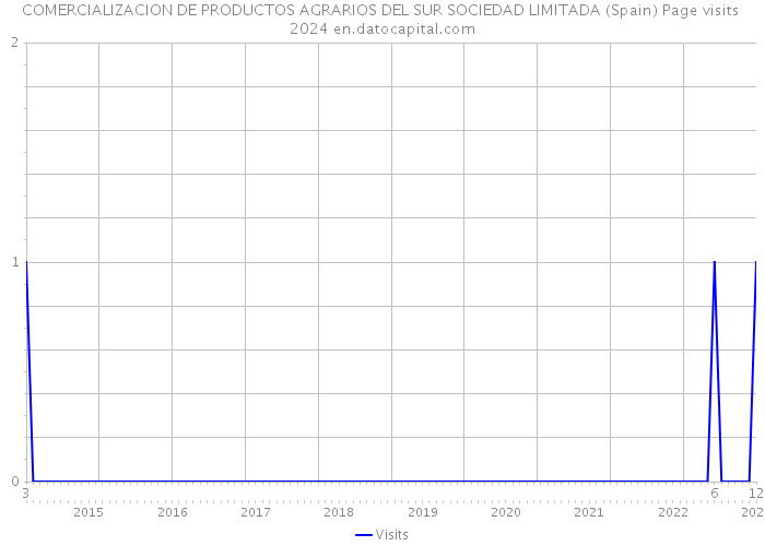 COMERCIALIZACION DE PRODUCTOS AGRARIOS DEL SUR SOCIEDAD LIMITADA (Spain) Page visits 2024 