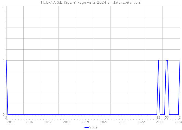 HUERNA S.L. (Spain) Page visits 2024 