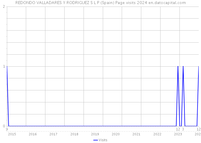 REDONDO VALLADARES Y RODRIGUEZ S L P (Spain) Page visits 2024 