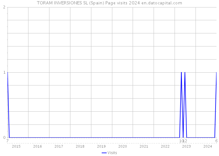 TORAM INVERSIONES SL (Spain) Page visits 2024 