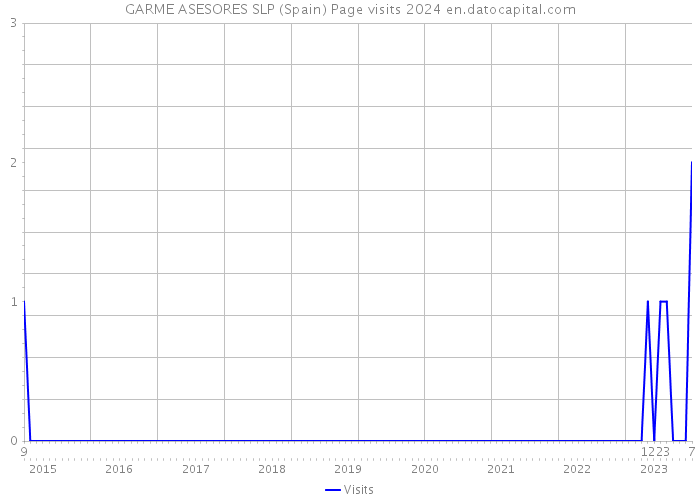 GARME ASESORES SLP (Spain) Page visits 2024 