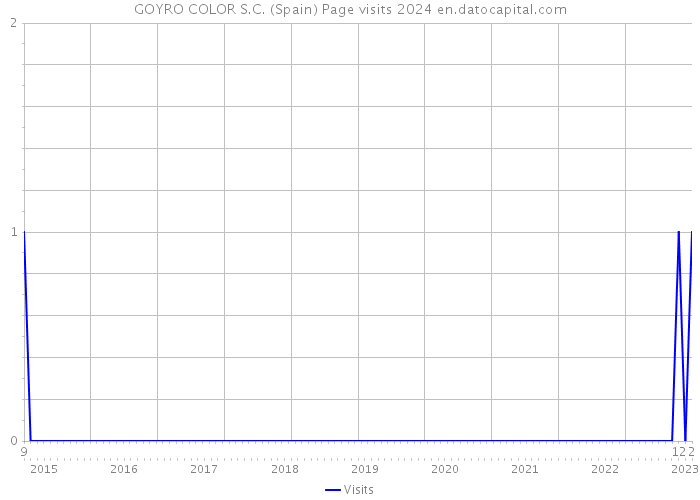 GOYRO COLOR S.C. (Spain) Page visits 2024 