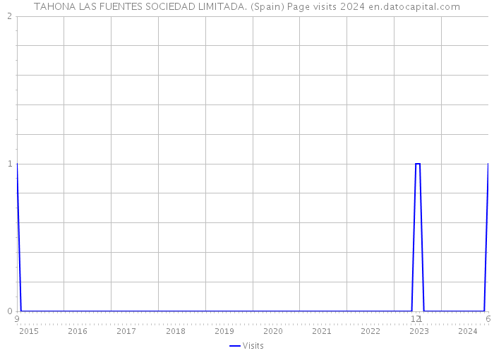 TAHONA LAS FUENTES SOCIEDAD LIMITADA. (Spain) Page visits 2024 