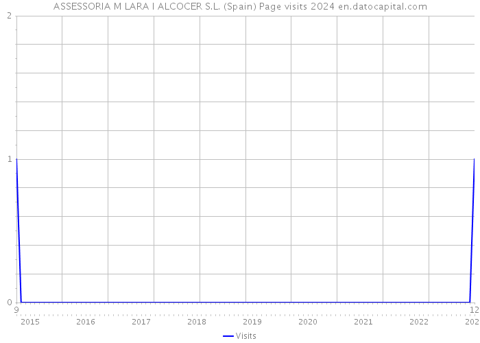 ASSESSORIA M LARA I ALCOCER S.L. (Spain) Page visits 2024 