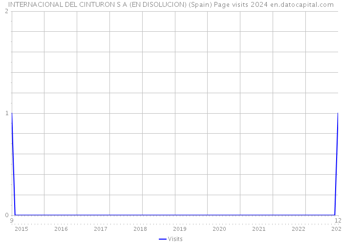 INTERNACIONAL DEL CINTURON S A (EN DISOLUCION) (Spain) Page visits 2024 