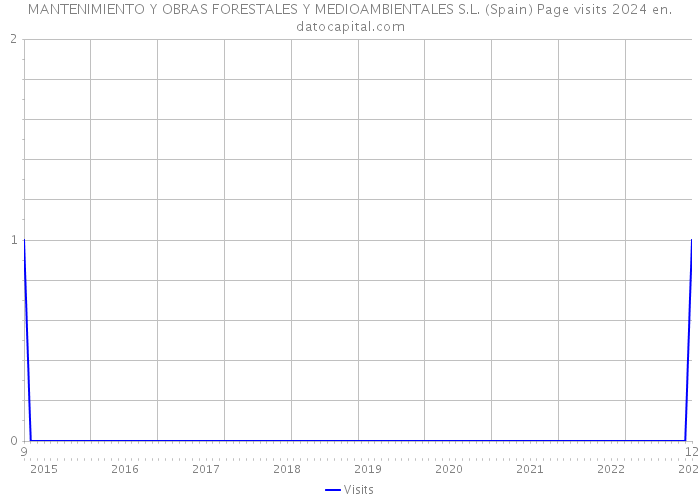 MANTENIMIENTO Y OBRAS FORESTALES Y MEDIOAMBIENTALES S.L. (Spain) Page visits 2024 