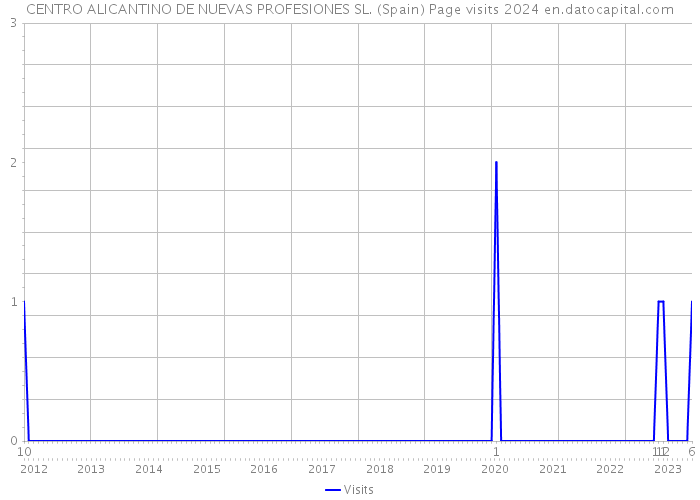 CENTRO ALICANTINO DE NUEVAS PROFESIONES SL. (Spain) Page visits 2024 