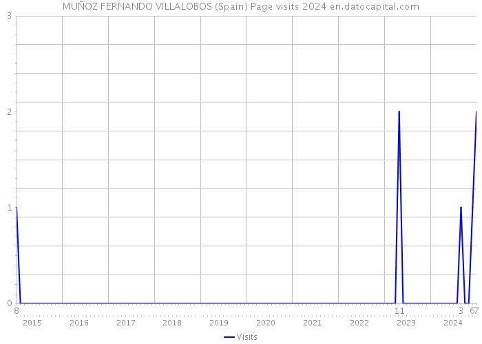 MUÑOZ FERNANDO VILLALOBOS (Spain) Page visits 2024 