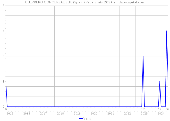 GUERRERO CONCURSAL SLP. (Spain) Page visits 2024 