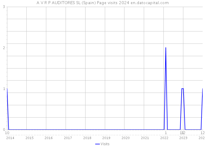 A V R P AUDITORES SL (Spain) Page visits 2024 
