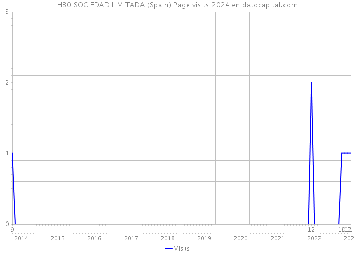 H30 SOCIEDAD LIMITADA (Spain) Page visits 2024 