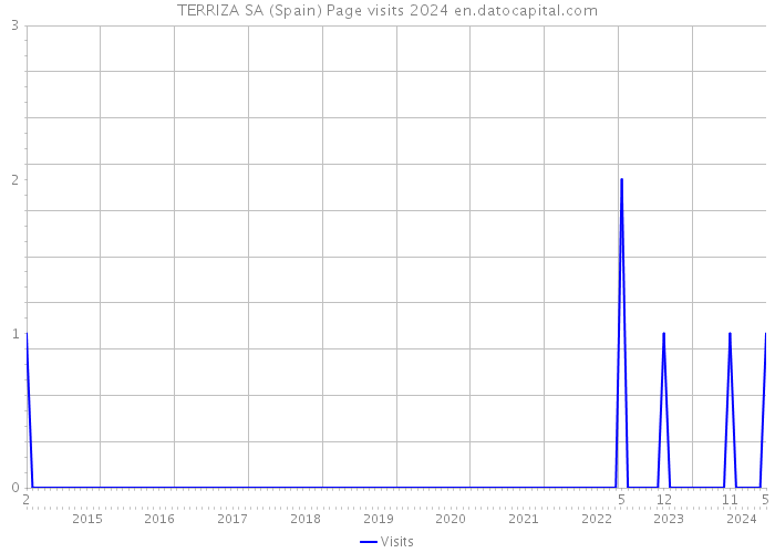 TERRIZA SA (Spain) Page visits 2024 