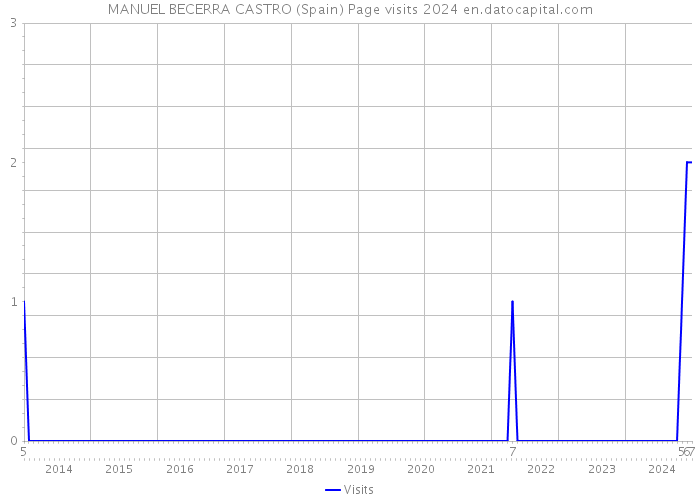 MANUEL BECERRA CASTRO (Spain) Page visits 2024 