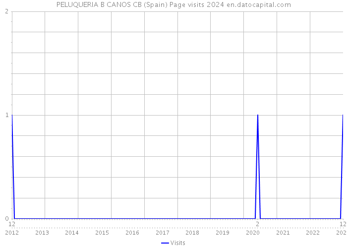 PELUQUERIA B CANOS CB (Spain) Page visits 2024 