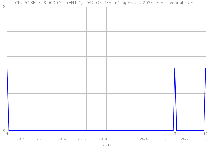 GRUPO SENSUS 9000 S.L. (EN LIQUIDACION) (Spain) Page visits 2024 