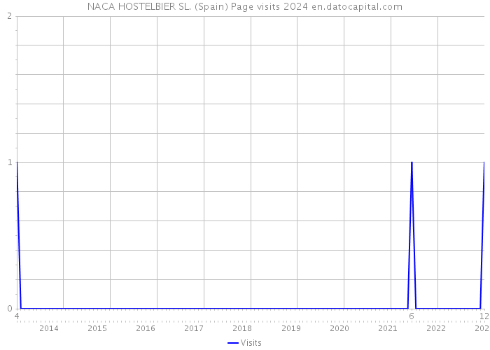 NACA HOSTELBIER SL. (Spain) Page visits 2024 