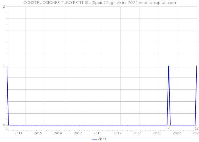 CONSTRUCCIONES TURO PETIT SL. (Spain) Page visits 2024 