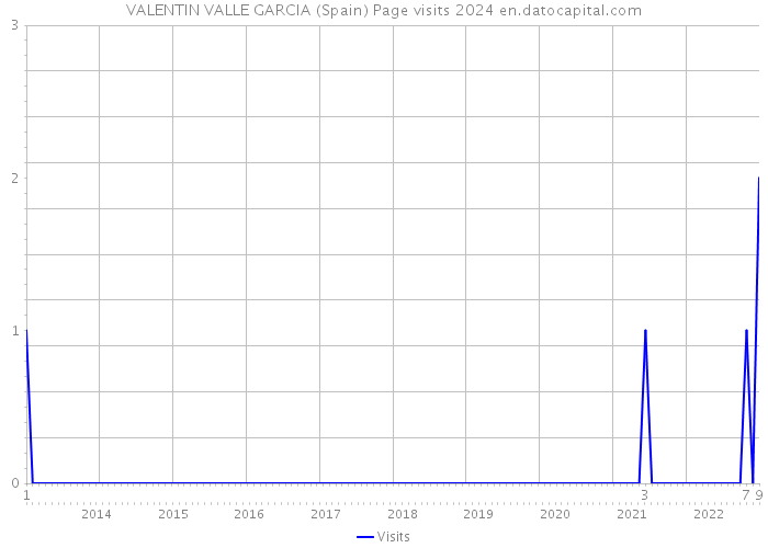 VALENTIN VALLE GARCIA (Spain) Page visits 2024 