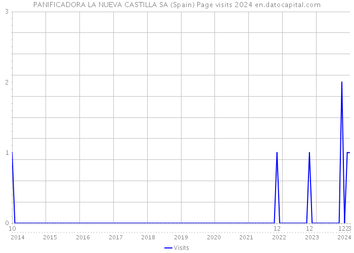 PANIFICADORA LA NUEVA CASTILLA SA (Spain) Page visits 2024 