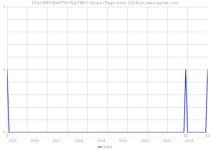 DOLORES MARTIN PLATERO (Spain) Page visits 2024 