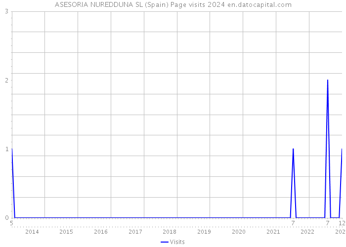 ASESORIA NUREDDUNA SL (Spain) Page visits 2024 