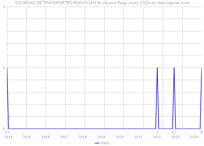 SOCIEDAD DE TRANSPORTES HORASCAN SL (Spain) Page visits 2024 