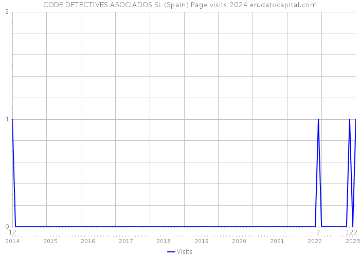 CODE DETECTIVES ASOCIADOS SL (Spain) Page visits 2024 