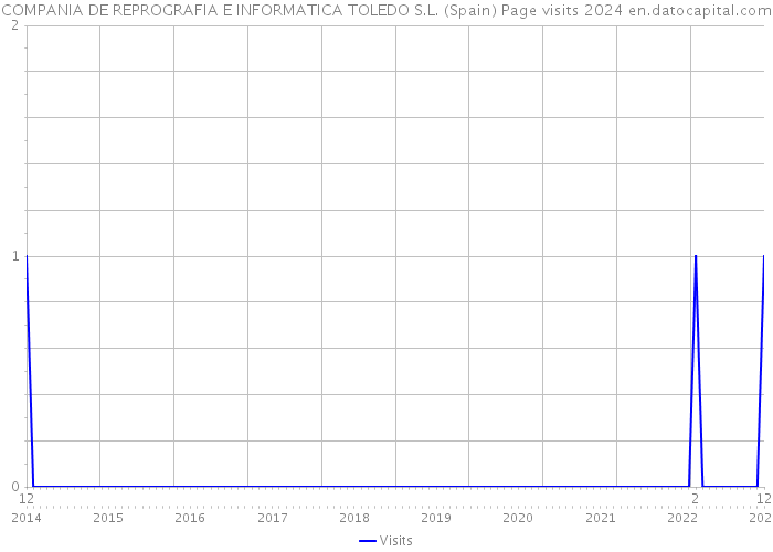 COMPANIA DE REPROGRAFIA E INFORMATICA TOLEDO S.L. (Spain) Page visits 2024 