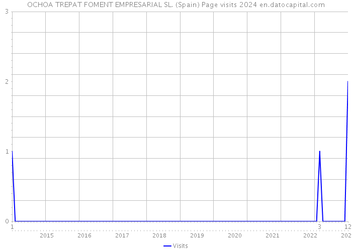 OCHOA TREPAT FOMENT EMPRESARIAL SL. (Spain) Page visits 2024 