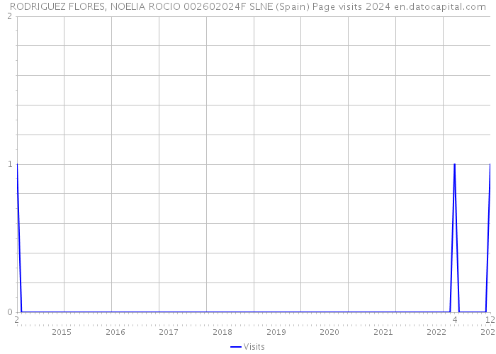 RODRIGUEZ FLORES, NOELIA ROCIO 002602024F SLNE (Spain) Page visits 2024 