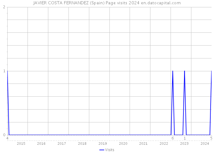 JAVIER COSTA FERNANDEZ (Spain) Page visits 2024 