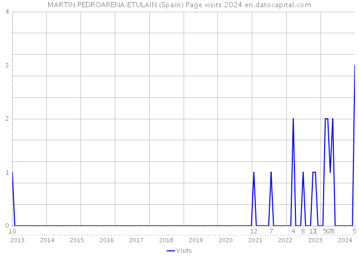 MARTIN PEDROARENA ETULAIN (Spain) Page visits 2024 