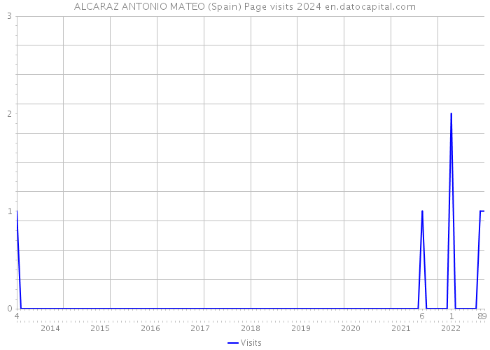 ALCARAZ ANTONIO MATEO (Spain) Page visits 2024 