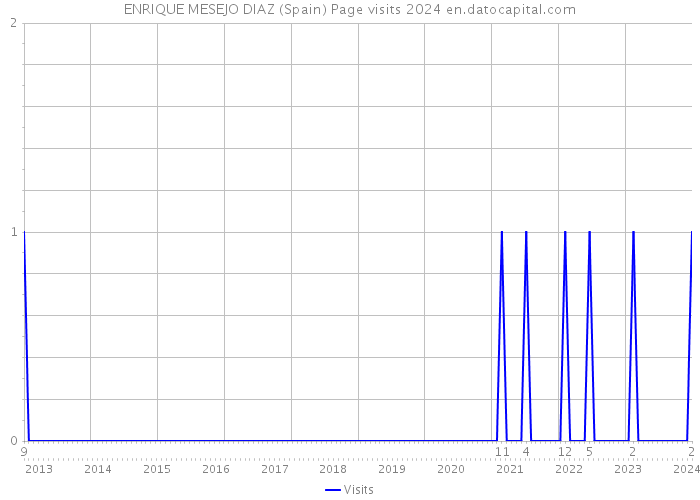 ENRIQUE MESEJO DIAZ (Spain) Page visits 2024 