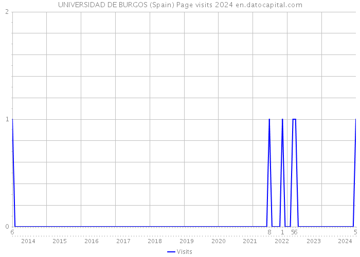 UNIVERSIDAD DE BURGOS (Spain) Page visits 2024 