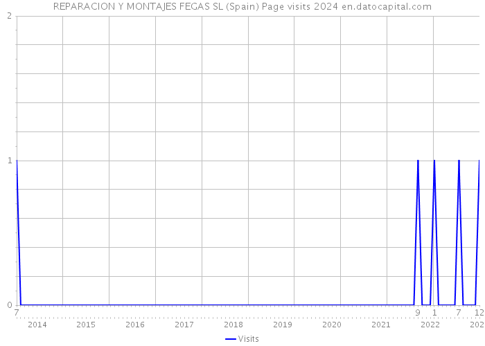 REPARACION Y MONTAJES FEGAS SL (Spain) Page visits 2024 