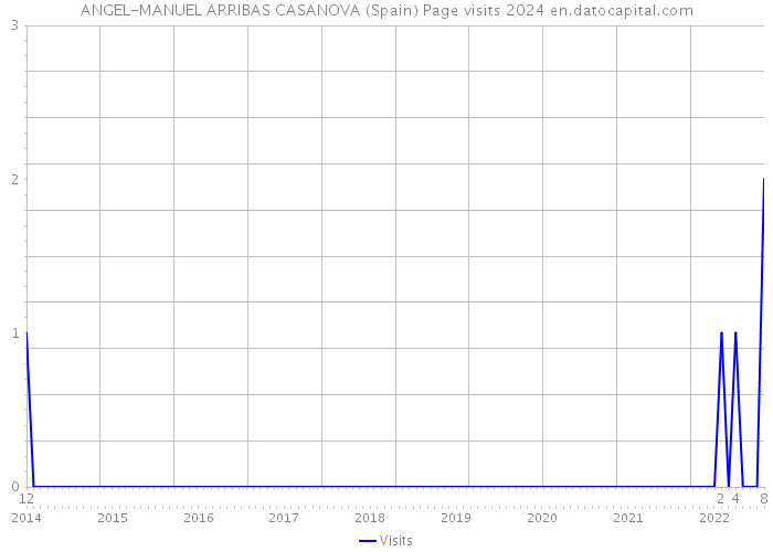 ANGEL-MANUEL ARRIBAS CASANOVA (Spain) Page visits 2024 