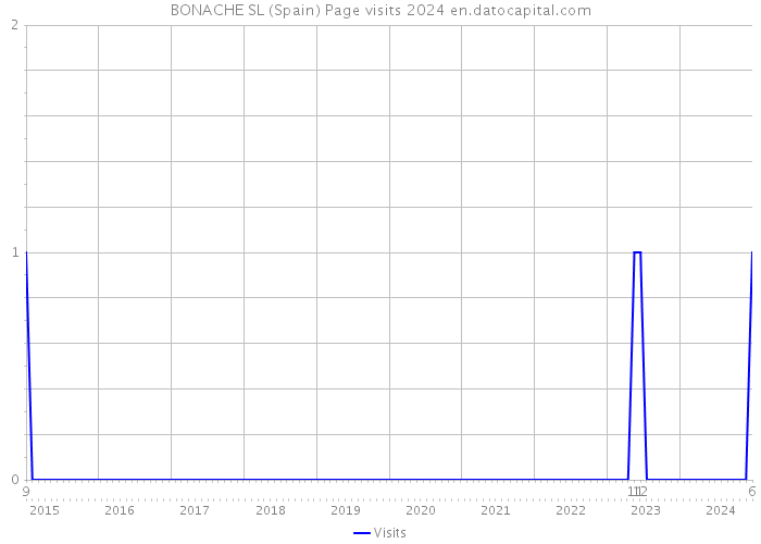 BONACHE SL (Spain) Page visits 2024 