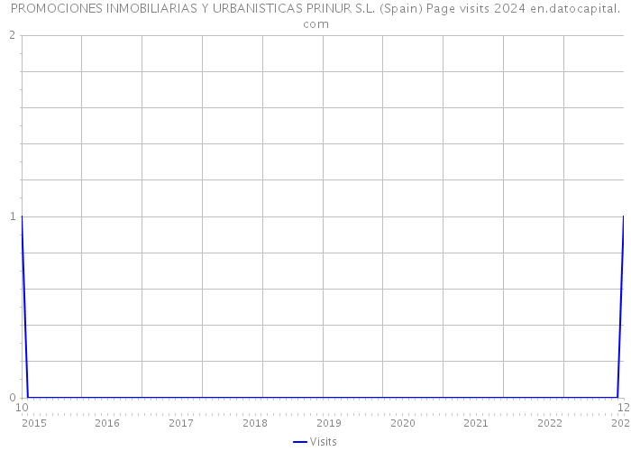 PROMOCIONES INMOBILIARIAS Y URBANISTICAS PRINUR S.L. (Spain) Page visits 2024 