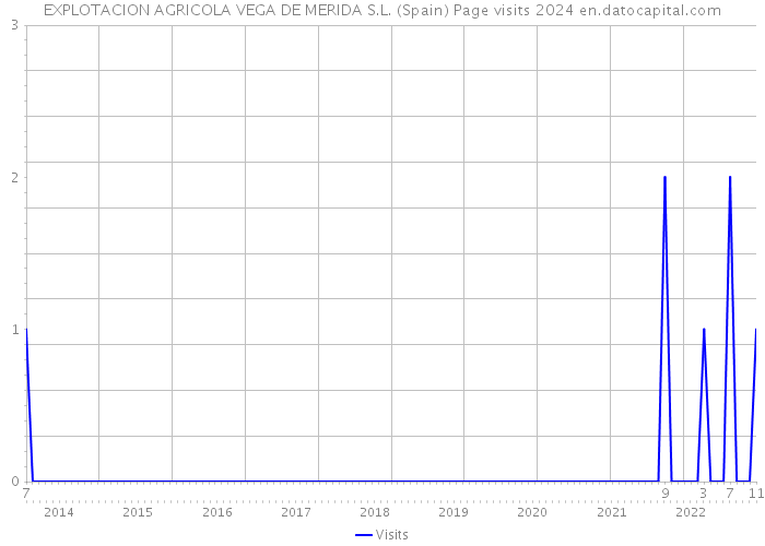 EXPLOTACION AGRICOLA VEGA DE MERIDA S.L. (Spain) Page visits 2024 