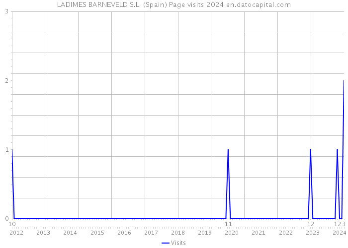 LADIMES BARNEVELD S.L. (Spain) Page visits 2024 