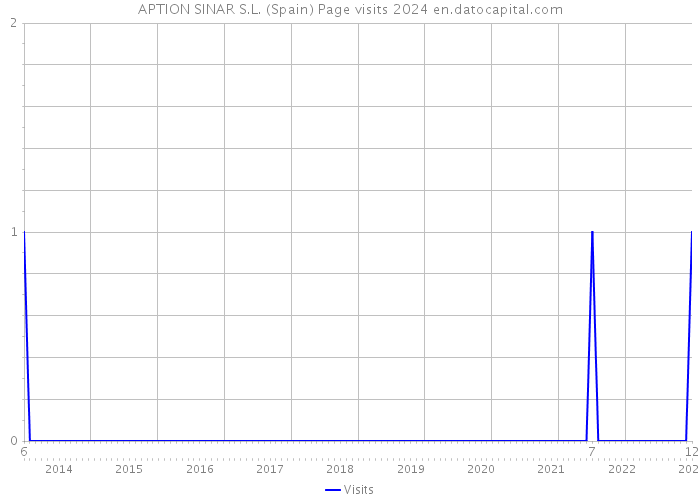 APTION SINAR S.L. (Spain) Page visits 2024 