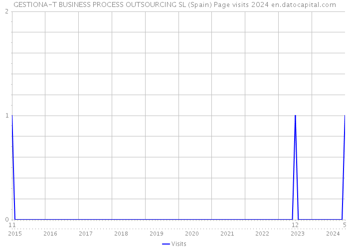 GESTIONA-T BUSINESS PROCESS OUTSOURCING SL (Spain) Page visits 2024 