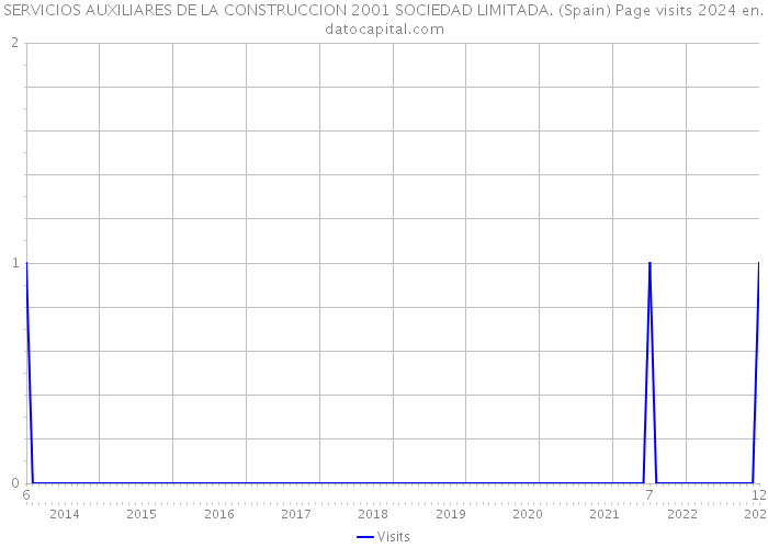 SERVICIOS AUXILIARES DE LA CONSTRUCCION 2001 SOCIEDAD LIMITADA. (Spain) Page visits 2024 