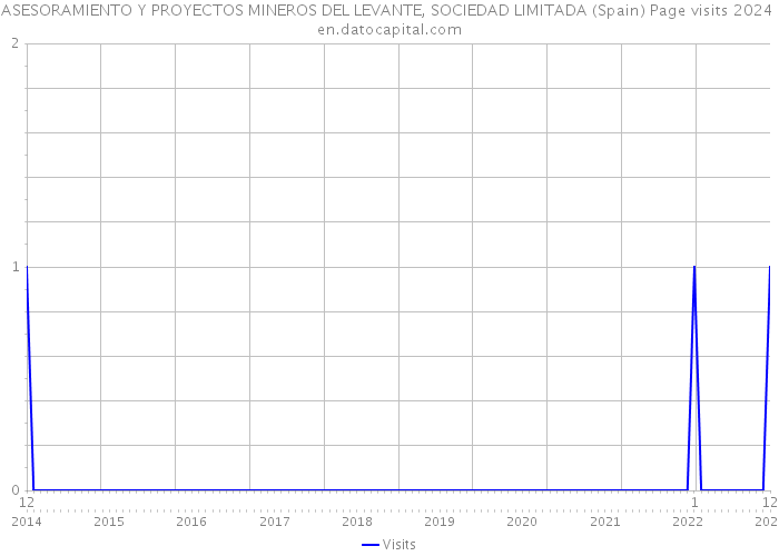 ASESORAMIENTO Y PROYECTOS MINEROS DEL LEVANTE, SOCIEDAD LIMITADA (Spain) Page visits 2024 